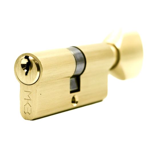 New High Quality Best Price Pure Brass Cylinder with 3 pcs Brass Normal Keys, PB Size 70mm | Emirates Keys
