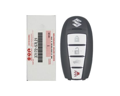 Suzuki Kizashi 2010 2012 Genuine Smart Remote Key 4 Buttons 315MHz Chip PCF 7952A Transponder / Part Number 37172-57L21 / FCC ID: KBRTS009