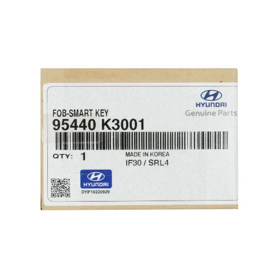 New Hyundai Venue 2020-2022 Genuine / OEM Smart Remote Key 3 Buttons 433MHz OEM Part Number: 95440-K3001 | Emirates Keys