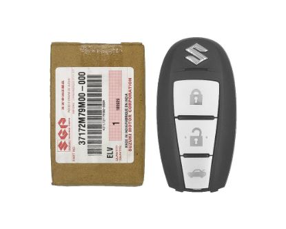 NEW Suzuki Ciaz 2015 Genuine Smart Remote Key 3 Buttons 433MHz / HITAG 3 Transponder / Part Number 37172M79M00000 37172M79M00-000 | Emirates Keys