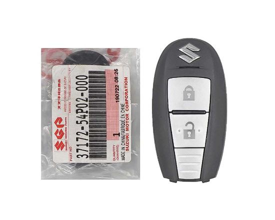 Brand New Suzuki Genuine/OEM Smart Remote Key 2 Buttons 433MHz Manufacturer Part Number: 37172-54P02 / 37172-54P03 | Emirates Keys
