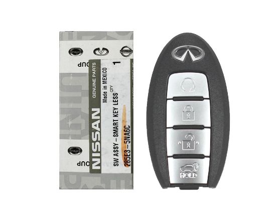 Brand New Infiniti Q50 2018 Genuine/OEM Smart Remote Key 4 Buttons 433MHz 285E3-5NA6C 285E35NA6C / FCCID: S180144702 OEM Box | Emirates Keys