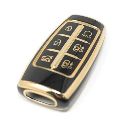 New Aftermarket Nano High Quality Cover For Hyundai Genesis Remote Key 6 Buttons Auto Start Black Color | Emirates Keys