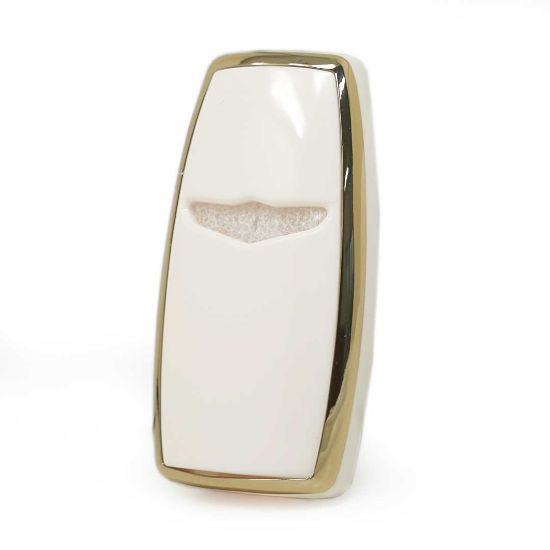 New Aftermarket Nano High Quality Cover For Hyundai Genesis Remote Key 3+1 Auto Start Buttons White Color | Emirates Keys