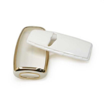 New Aftermarket Nano High Quality Cover For Hyundai Genesis Remote Key 3+1 Auto Start Buttons White Color | Emirates Keys