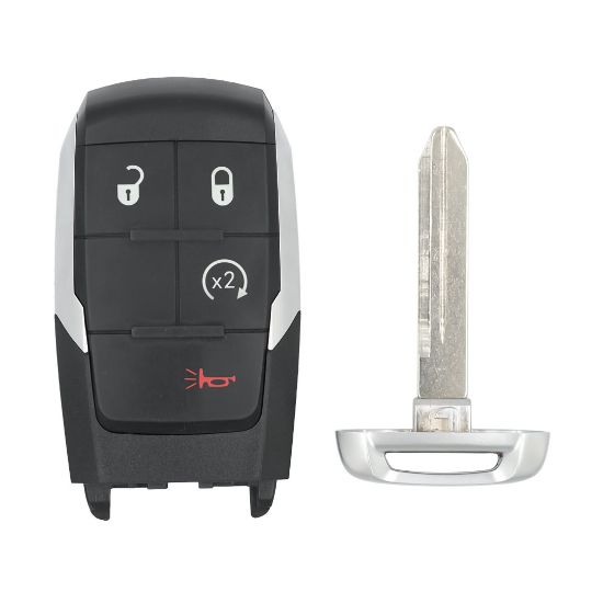 New Aftermarket Dodge Ram 3500 2019-2021 Smart Remote Key 4 Buttons 433MHz Compatible Part Number: 68365327AB - FCC ID: GQ4-76T | Emirates Keys