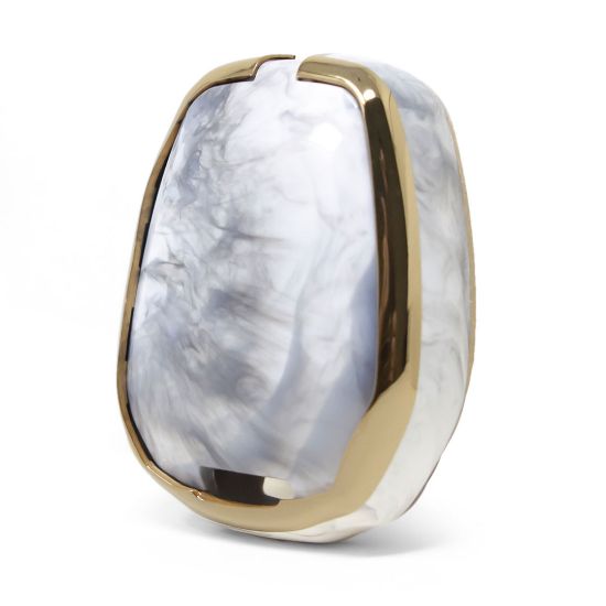 New Aftermarket Nano High Quality Marble Cover For Isuzu Remote Key 2 Buttons White Color ISZ-A12J | Emirates Keys