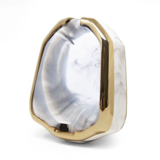 New Aftermarket Nano High Quality Marble Cover For Isuzu Remote Key 2 Buttons White Color ISZ-C12J | Emirates Keys