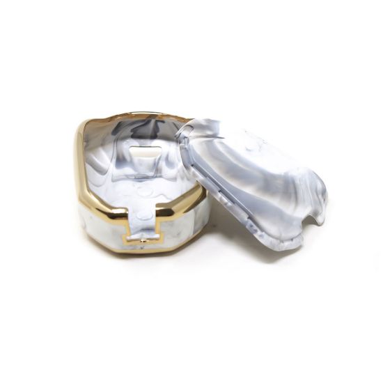 New Aftermarket Nano High Quality Marble Cover For Isuzu Remote Key 2 Buttons White Color ISZ-C12J | Emirates Keys