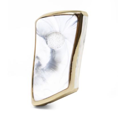 New Aftermarket Nano High Quality Marble Cover For Lexus Remote Key 3 Buttons White Color LXS-B12J3 | Emirates Keys