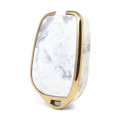 New Aftermarket Nano High Quality Marble Cover For Renault Remote Key 2 Buttons White Color RN-C12J2 | Emirates Keys