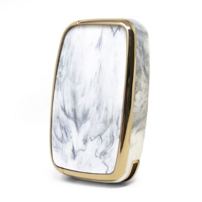 New Aftermarket Nano High Quality Marble Cover For Land Rover Remote Key 5 Buttons White Color LR-A12J | Emirates Keys