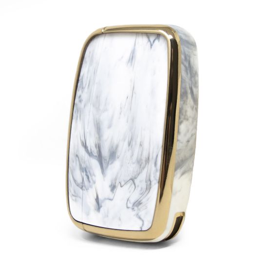 New Aftermarket Nano High Quality Marble Cover For Land Rover Remote Key 5 Buttons White Color LR-A12J | Emirates Keys