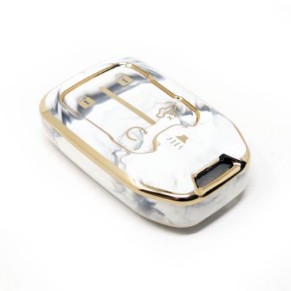 New Aftermarket Nano High Quality Marble Cover For GMC Remote Key 4+1 Buttons White Color GMC-A12J5A  | Emirates Keys