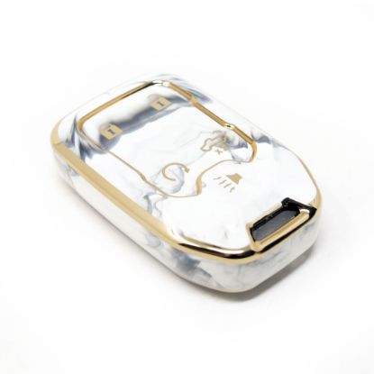 New Aftermarket Nano High Quality Marble Cover For GMC Remote Key 4+1 Buttons White Color GMC-A12J5B  | Emirates Keys