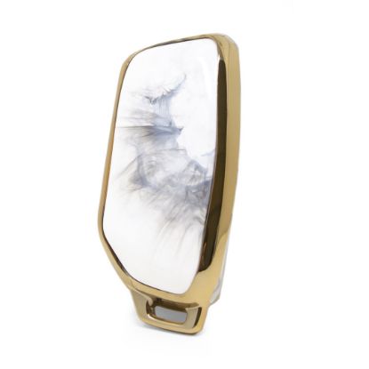 New Aftermarket Nano High Quality Marble Cover For BMW Remote Key 4 Buttons White Color BMW-E12J | Emirates Keys