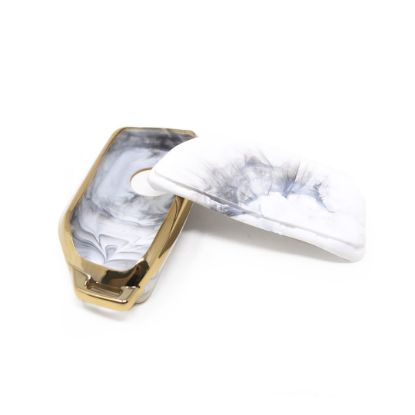 New Aftermarket Nano High Quality Marble Cover For BMW Remote Key 4 Buttons White Color BMW-E12J | Emirates Keys