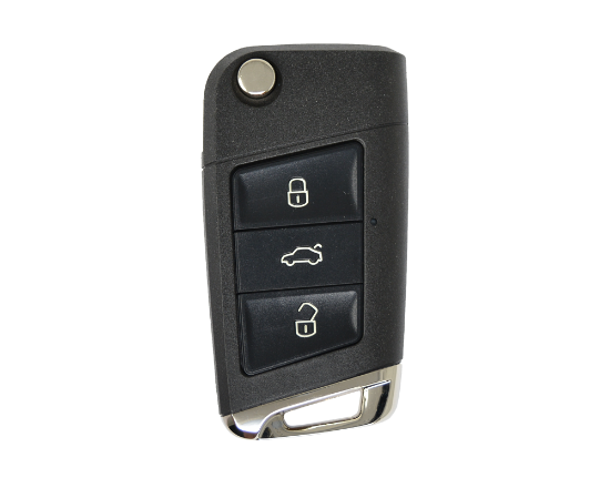 Volkswagen VW Modified Flip Remote Key Shell 3 Buttons HU66 Blade
