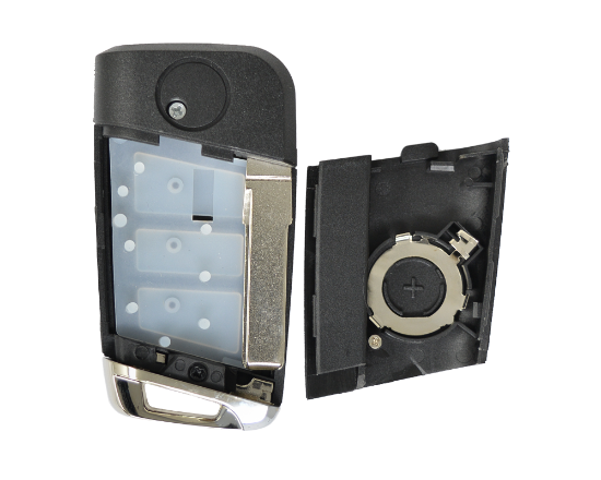 New Aftermarket VW Modified Flip Remote Key Shell 3 Buttons HU66 Blade