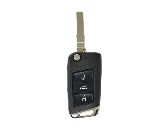Picture of Volkswagen VW Modified Flip Remote Key Shell 3 Buttons HU66 Blade