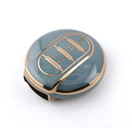 New Aftermarket Nano High Quality Cover For Mini Cooper Remote Key 3 Buttons Gray Color BMW-C11J | Emirates Keys