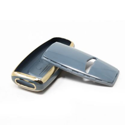 New Aftermarket Nano High Quality Cover For Hyundai Genesis Remote Key 3+1 Buttons Gray Color HY-I11J4A | Emirates Keys