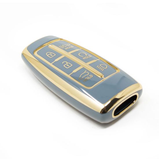 New Aftermarket Nano High Quality Cover For Hyundai Genesis Remote Key 5+1 Buttons Gray Color HY-I11J6A | Emirates Keys