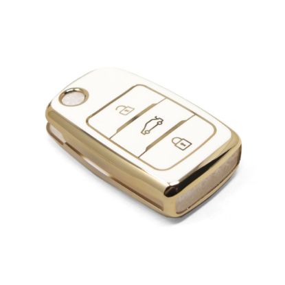 New Aftermarket Nano High Quality Cover For Changan Flip Remote Key 3 Buttons White Color CA-B11J | Emirates Keys