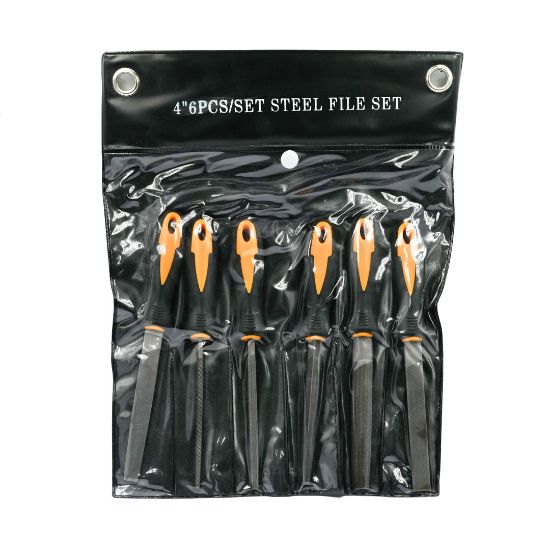 High Quality Best Price Steel File Set Of 6 PCS 4 inch  ( 10.16cm ) Remove The Burs Of Keys | Emirates Keys