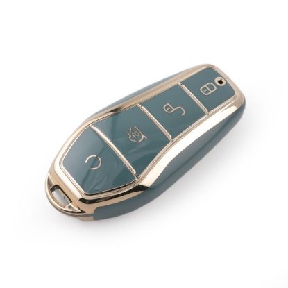 New Aftermarket Nano High Quality Cover For BYD Remote Key 4 Buttons Gray Color BYD-D11J | Emirates Keys