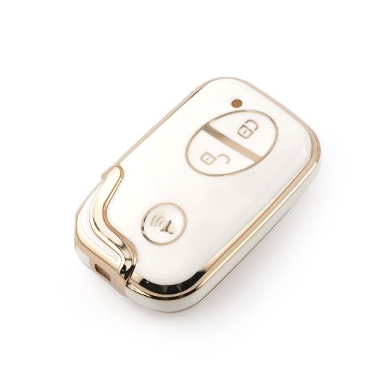 New Aftermarket Nano High Quality Cover For BYD Remote Key 3 Buttons White Color BYD-E11J | Emirates Keys