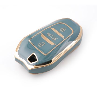 New Aftermarket Nano High Quality Cover For Peugeot Citroen DS Remote Key 3 Buttons Gray Color PG-A11J | Emirates Keys