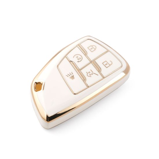 New Aftermarket Nano High Quality Cover For Buick Smart Remote Key 5 Buttons White Color BK-D11J5A | Emirates Keys