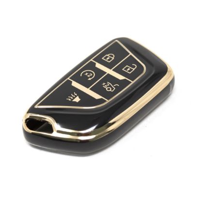 New Aftermarket Nano High Quality Cover For Cadillac Remote Key 4+1 Buttons Black Color CDLC-B11J5 | Emirates Keys
