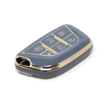 New Aftermarket Nano High Quality Cover For Cadillac Remote Key 5+1 Buttons Gray Color CDLC-B11J6 | Emirates Keys