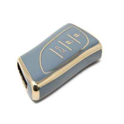 New Aftermarket Nano High Quality Cover For Lexus Remote Key 3 Buttons Gray Color LXS-B11J3 | Emirates Keys