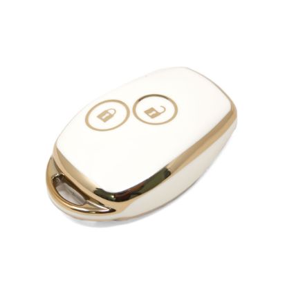 New Aftermarket Nano High Quality Cover For Renault Remote Key 2 Buttons White Color RN-D11J2 | Emirates Keys