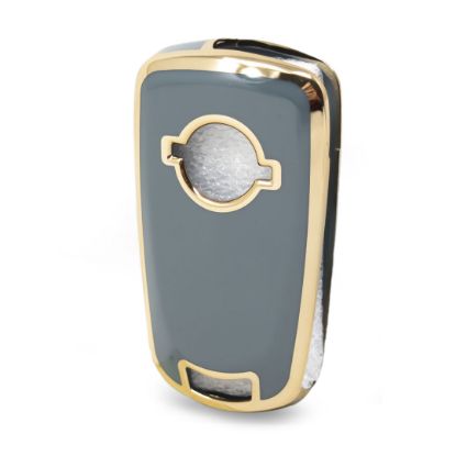 New Aftermarket Nano High Quality Cover For Opel Flip Remote Key 2 Buttons Gray Color OPEL-A11J | Emirates Keys
