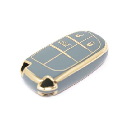 New Aftermarket Nano High Quality Cover For Jeep Remote Key 3 Buttons Gray Color Jeep-B11J3 | Emirates Keys