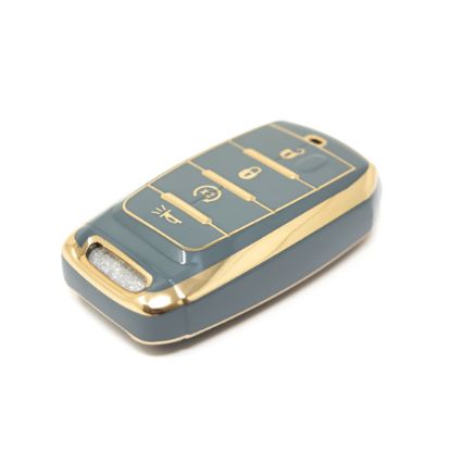 New Aftermarket Nano High Quality Cover For Jeep Remote Key 4 Buttons Gray Color Jeep-D11J4 | Emirates Keys