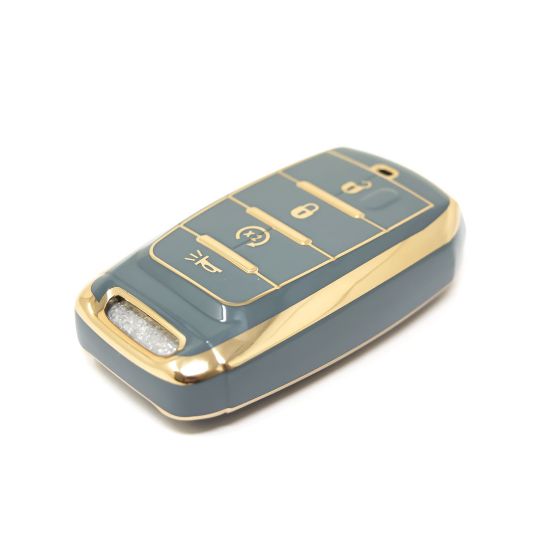 New Aftermarket Nano High Quality Cover For Jeep Remote Key 4 Buttons Gray Color Jeep-D11J4 | Emirates Keys