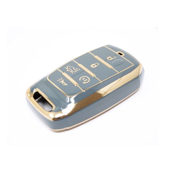 New Aftermarket Nano High Quality Cover For Jeep Remote Key 5 Buttons Gray Color Jeep-D11J5A | Emirates Keys