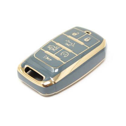 New Aftermarket Nano High Quality Cover For Jeep Remote Key 5+1 Buttons Gray Color Jeep-D11J6 | Emirates Keys