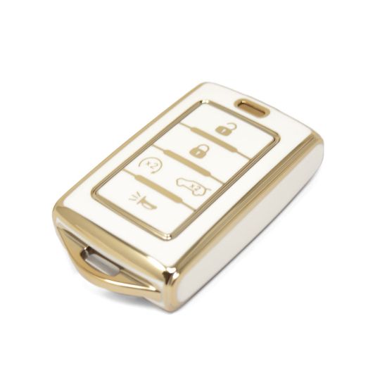 New Aftermarket Nano High Quality Cover For Jeep Remote Key 5 Buttons White Color Jeep-E11J | Emirates Keys