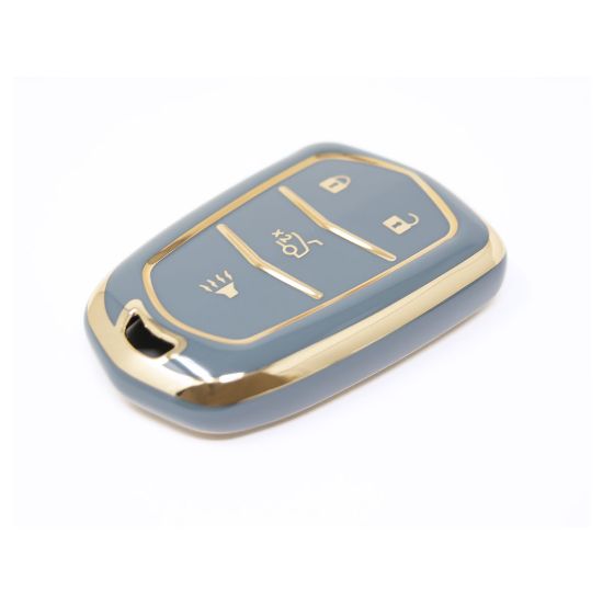 New Aftermarket Nano High Quality Cover For Cadillac Remote Key 3+1 Buttons Gray Color CDLC-A11J4 | Emirates Keys