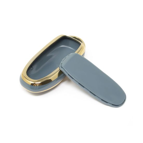 New Aftermarket Nano High Quality Cover For Tesla Smart Remote Key 3 Buttons Gray Color TSL-B11J | Emirates Keys