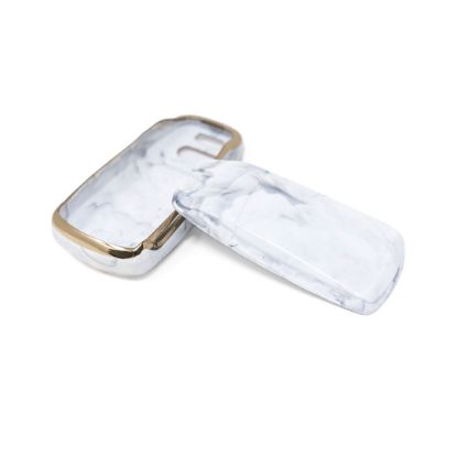 New Aftermarket Nano High Quality Marble Cover For Audi Remote Key 3 Buttons White Color Audi-B12J | Emirates Keys