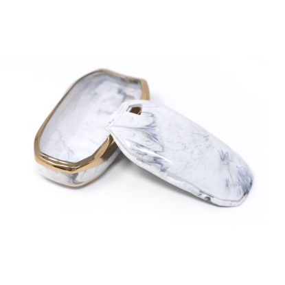 New Aftermarket Nano High Quality Marble Cover For Peugeot Remote Key 3 Buttons White Color PG-A12J | Emirates Keys