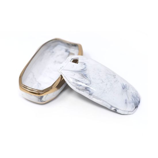New Aftermarket Nano High Quality Marble Cover For Peugeot Remote Key 3 Buttons White Color PG-A12J | Emirates Keys