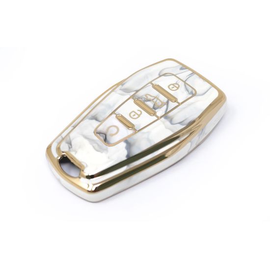 New Aftermarket Nano High Quality Marble Cover For Geely Remote Key 4 Buttons White Color GL-B12J4A | Emirates Keys